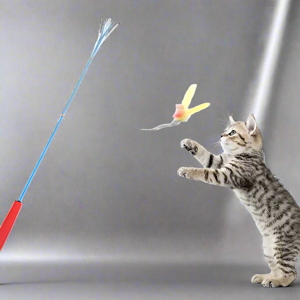 Chat Jouet - KittyCatch™ - BleuCiel - Mon chat mon roi