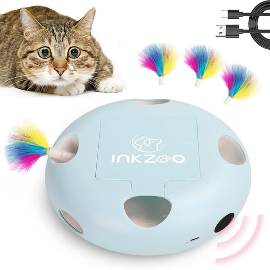 Jeux Chat - PlumeMagique™ - Bleu - Mon chat mon roi