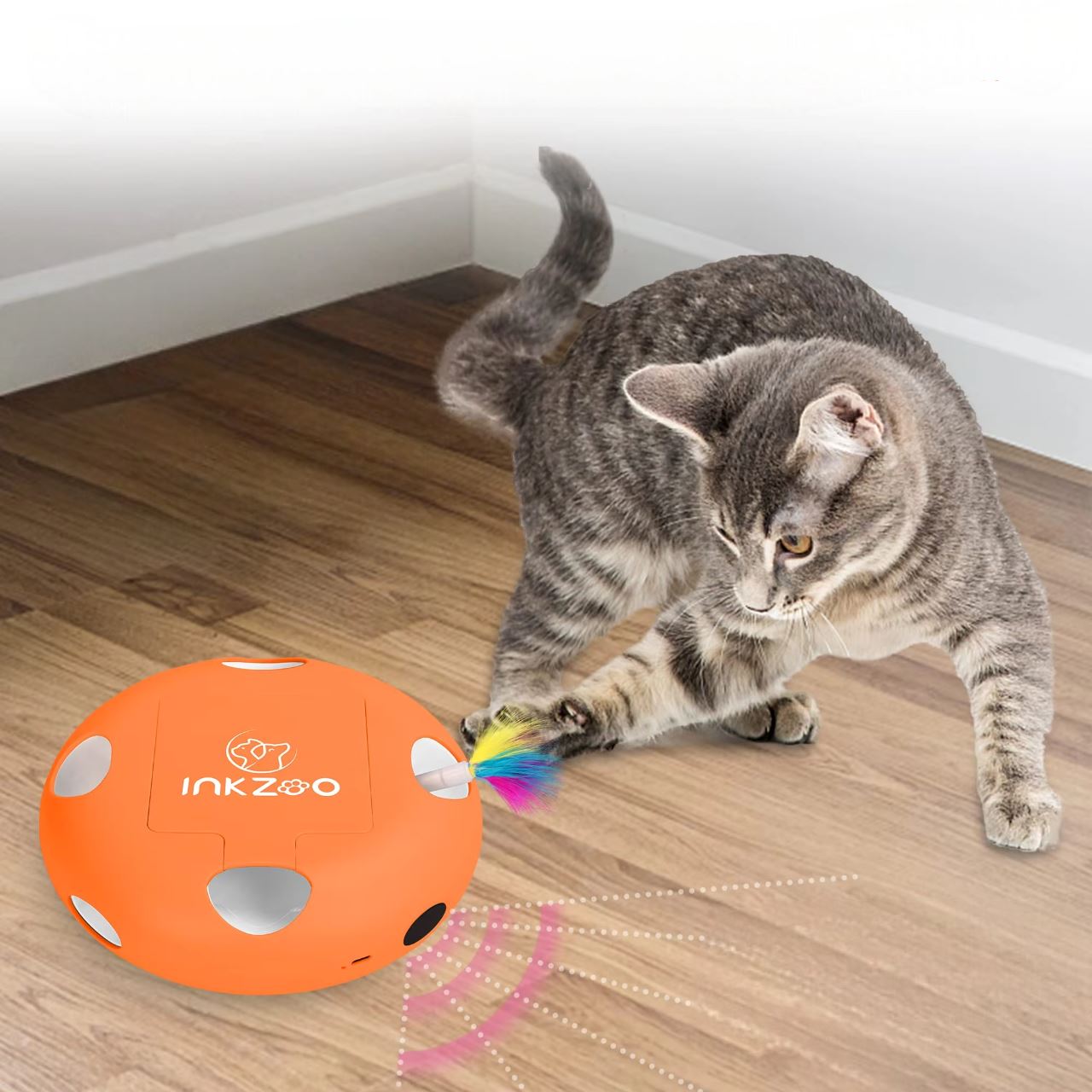 Jeux Chat - PlumeMagique™ - Orange - Mon chat mon roi