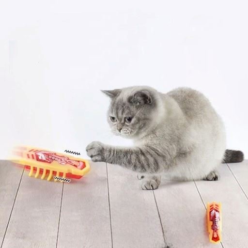 Jouet pour Chat - MiniInsecteToy™ - Scarabée Jaune - Mon chat mon roi